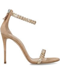 Casadei - Suede Julia Heaven Sandals 100 - Lyst