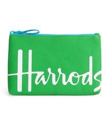 Harrods - Small Cotton Logo Pouch - Lyst