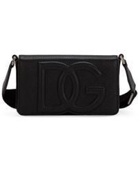 Dolce & Gabbana - Leather Dg Logo Cross-Body Bag - Lyst