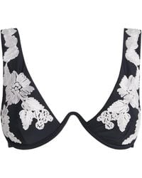 Jonathan Simkhai - Embroidered Rosie Bikini Top - Lyst