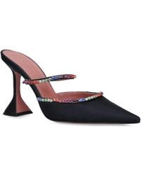 AMINA MUADDI - Satin Gilda Mules 95 - Lyst