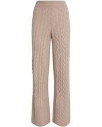 Soft Goat - Cashmere Cable-Knit Sweatpants - Lyst