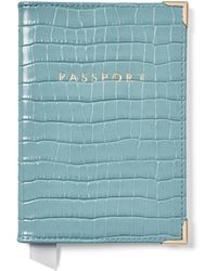 Aspinal of London - Leather Passport Cover - Lyst