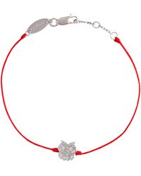 RedLine - White Gold And Diamond Lucky Dragon Bracelet - Lyst