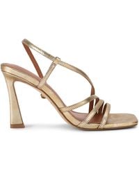 Kurt Geiger - Leather Embellished Annabel Heeled Sandals 90 - Lyst