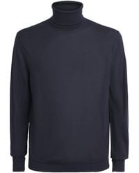 Jacob Cohen - Wool-Silk Rollneck Jumper - Lyst