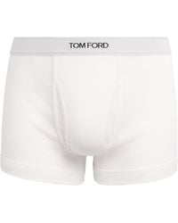 Tom Ford - Stretch-Cotton Logo Boxer Briefs - Lyst