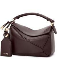 Loewe - Mini Leather Puzzle Top-Handle Bag - Lyst