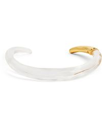 Alexis - Clear Lucite Hinge Collar - Lyst