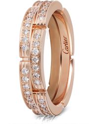 Cartier - And Diamond Maillon Panthère Wedding Ring - Lyst