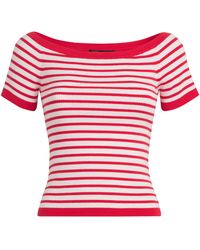 Maje - Stripe Rib-Knit Top - Lyst