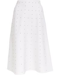 Fabiana Filippi - Knitted Stud-embellished Skirt - Lyst