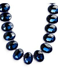 Carolina Herrera - Faceted Crystal Necklace - Lyst