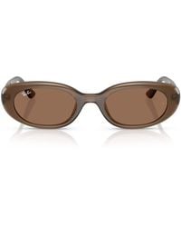 Ray-Ban - Injected Oval Sunglasses - Lyst