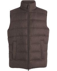 Herno - Silk-Cashmere Down Quilted Gilet - Lyst
