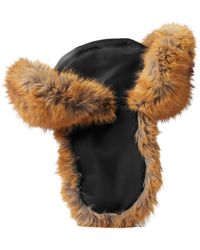 Burberry - Faux Fur Trapper Hat - Lyst