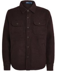 Polo Ralph Lauren - Wool-Blend Felt Overshirt - Lyst