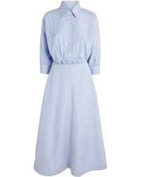 Altuzarra - Cotton Stripe Eleanor Maxi Shirt Dress - Lyst