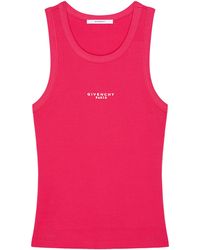 Givenchy - Stretch-Cotton Logo Tank Top - Lyst