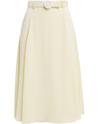Edeline Lee - Textured A-Line Midi Skirt - Lyst