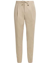 Slowear - Cotton-Blend Drawstring Tailored Trousers - Lyst