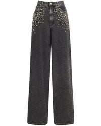 Rag & Bone - Embellished Sofie Wide-Leg Jeans - Lyst