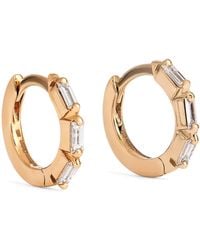 Suzanne Kalan - And Diamond Bold Triple Huggie Earrings - Lyst