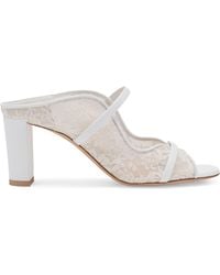 Malone Souliers - Lace Norah Heeled Sandals 70 - Lyst
