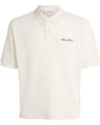 About Blank - Piqué Script Polo Shirt - Lyst