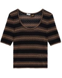 Loewe - X Paula's Ibiza Stripe Short-Sleeve Sweater - Lyst