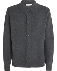 FRAME - Wool Collar Cardigan - Lyst