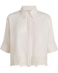 Camilla & Marc - Linen-Blend Chara Cropped Shirt - Lyst