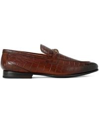 Kurt Geiger - Croc-Embossed Alton Loafers - Lyst