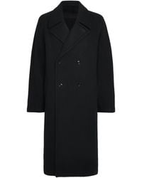 Lemaire - Alpaca-Wool Double-Breasted Overcoat - Lyst