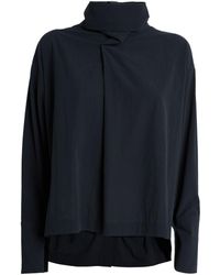 Issey Miyake - Cotton Voile Pussybow Shirt - Lyst