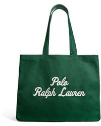 Polo Ralph Lauren - Cotton Logo Tote Bag - Lyst