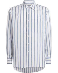 Commas - Cotton Silk Gradient-Stripe Shirt - Lyst