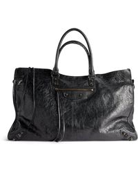 Balenciaga - Leather Le City Travel Top-Handle Bag - Lyst