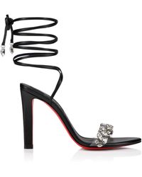 Christian Louboutin - Fanny Jolly Leather Sandals 100 - Lyst