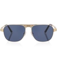 Cartier - Rectangular Aviator Sunglasses - Lyst