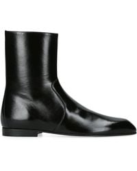 KHAITE - Leather Colt Ankle Boots - Lyst