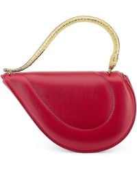 BVLGARI - Mini Leather Serpenti Cuoricino Top-Handle Bag - Lyst