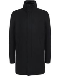 Herno - Virgin Wool-Blend Car Coat - Lyst