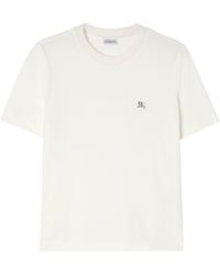 Burberry - Cotton Crystal-Embellished T-Shirt - Lyst