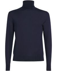 Isaia - Wool-Silk-Cashmere Rollneck Sweater - Lyst