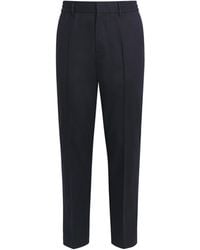 Emporio Armani - Stretch-Virgin Wool Trousers - Lyst