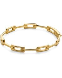 Monica Vinader - Vermeil Signature Link Slim Bangle - Lyst