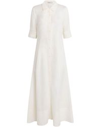 Jonathan Simkhai - Linen-Blend Claudine Midi Shirt Dress - Lyst