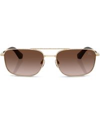 Burberry - Metal Be3170 Pilot Sunglasses - Lyst