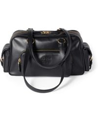 Miu Miu - Nappa Leather Pocket Top-Handle Bag - Lyst